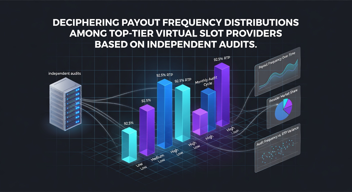 Detailed chart illustrating payout frequency distributions across audited virtual slot games from leading providers