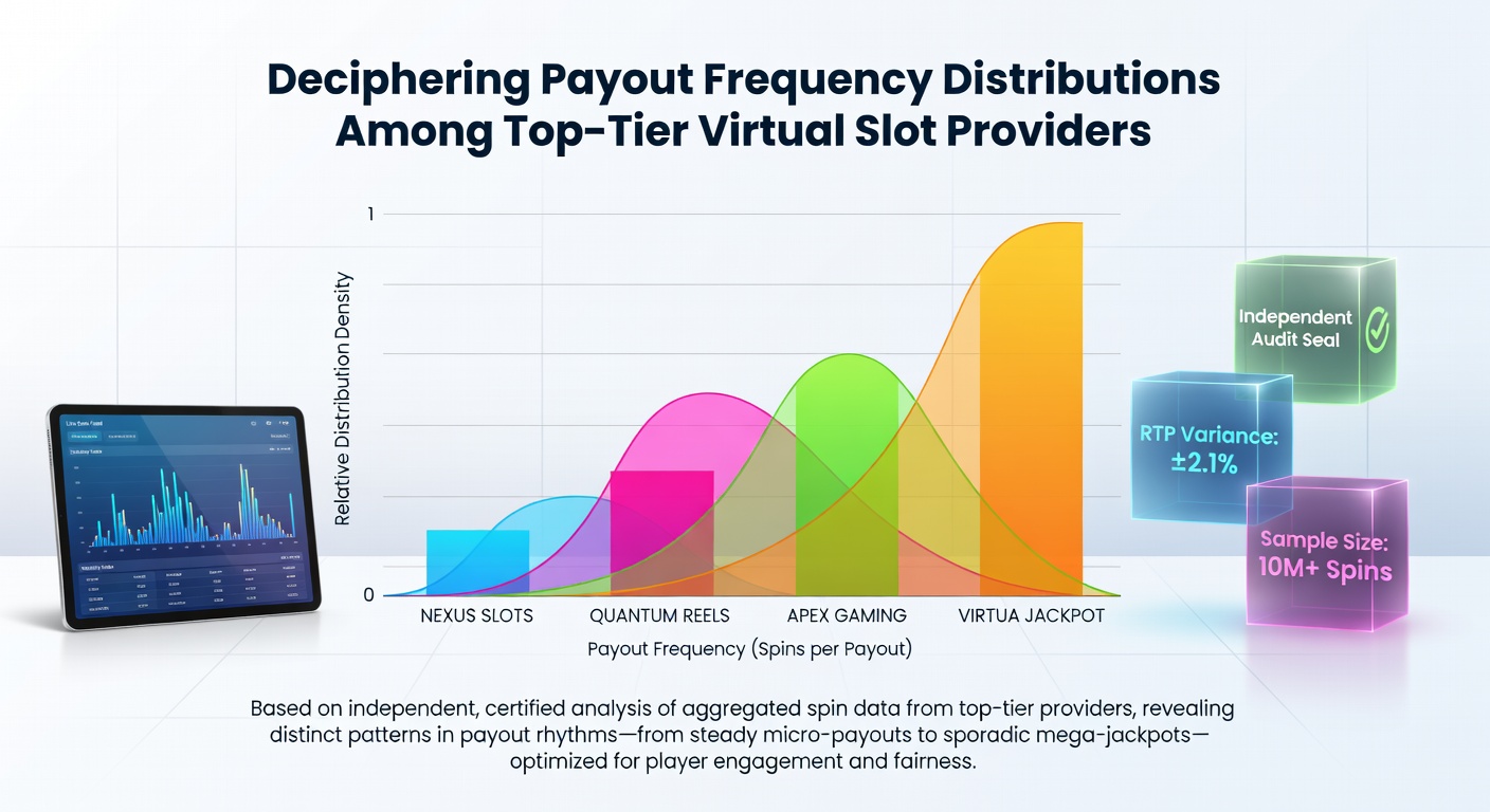 Infographic comparing hit rate statistics from independent audits of major slot software companies