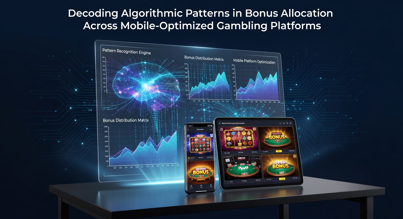 Visualization of algorithmic bonus allocation patterns on mobile gambling interfaces
