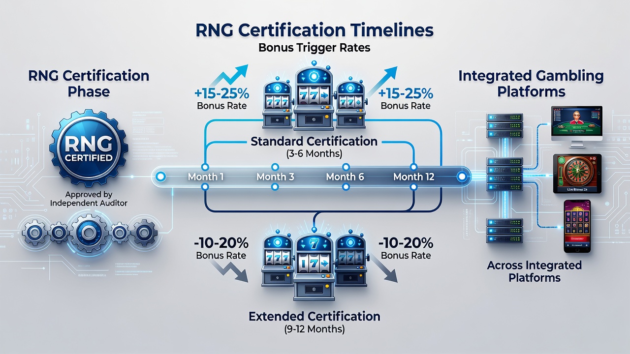 Data visualization of bonus trigger rate fluctuations tied to certification approval dates