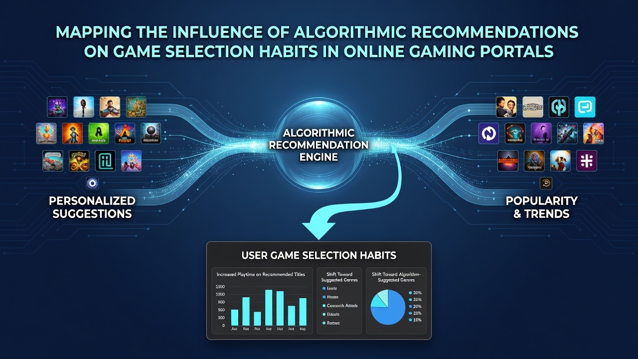 Charts displaying player game selection distribution before and after algorithmic recommendation implementation