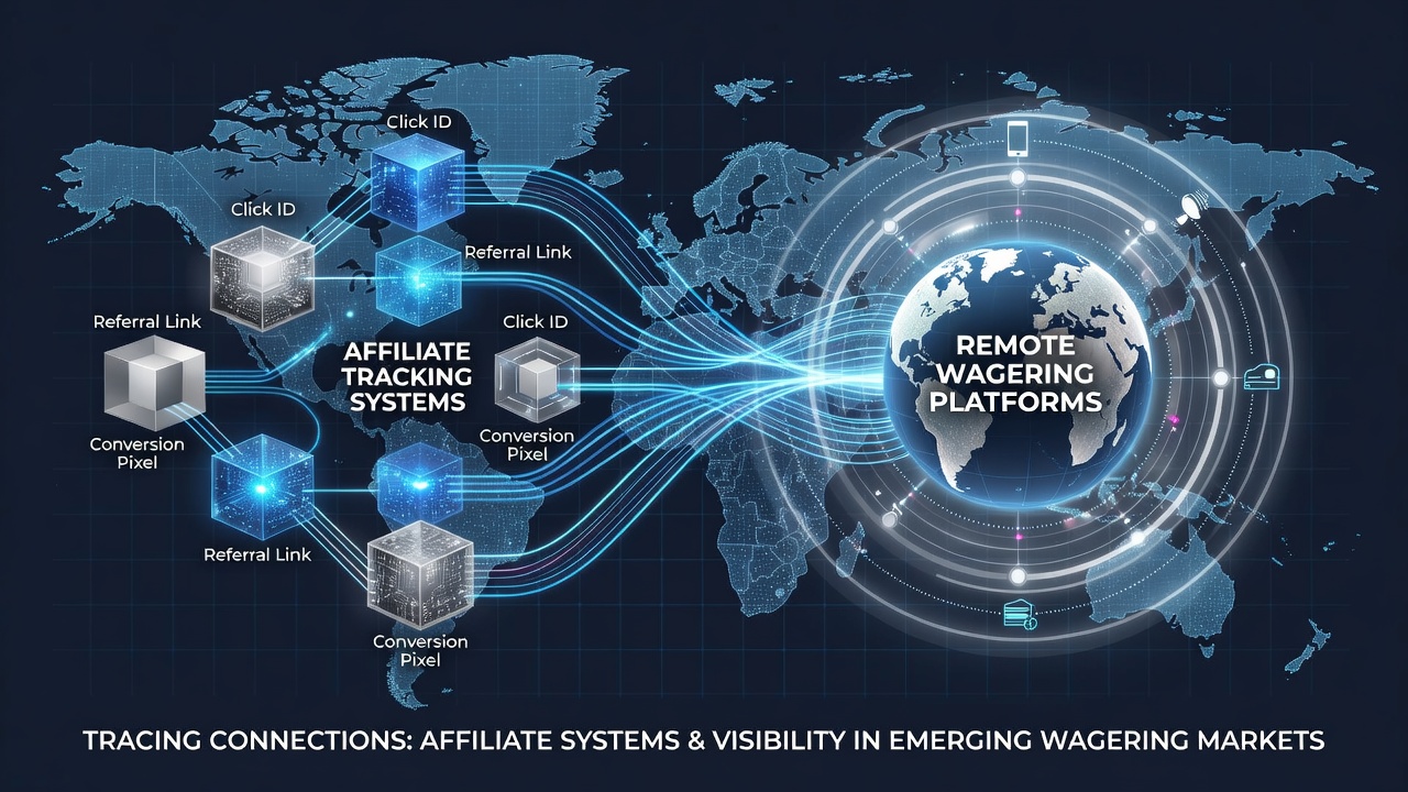 Affiliate tracking dashboards displaying real-time visibility metrics across multiple emerging market regions